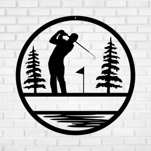 Metal Golf Swing Sign by Falcata Company